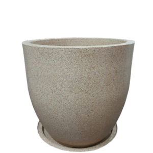 16 X 16 inch Unbreakable Premium Marble Finish Pluto Fiber Planter With 5 Year Warranty