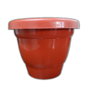 8 Inch Terracotta Red Pot